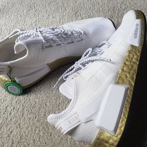 adidas NMD V2 Cloud White Gold Metallic (W) 9.5